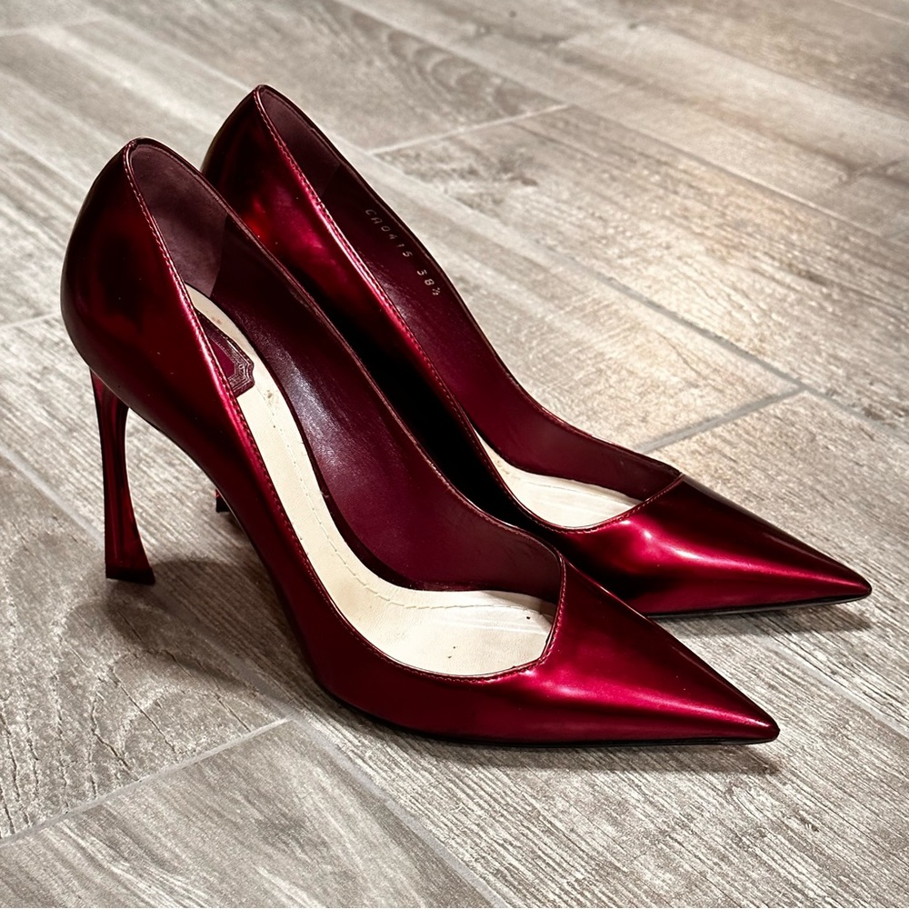 Christian Dior burgundy heels - Picture 1 of 13